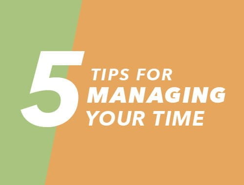 animation video still 5 tips for managing your time ICAEW Student Insights skills series orange green