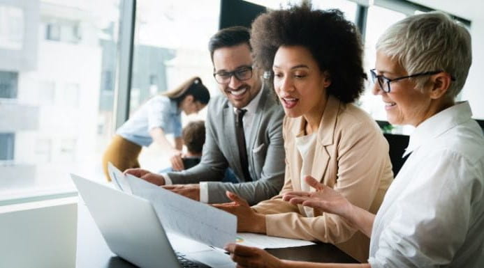 Image of co-workers in an office