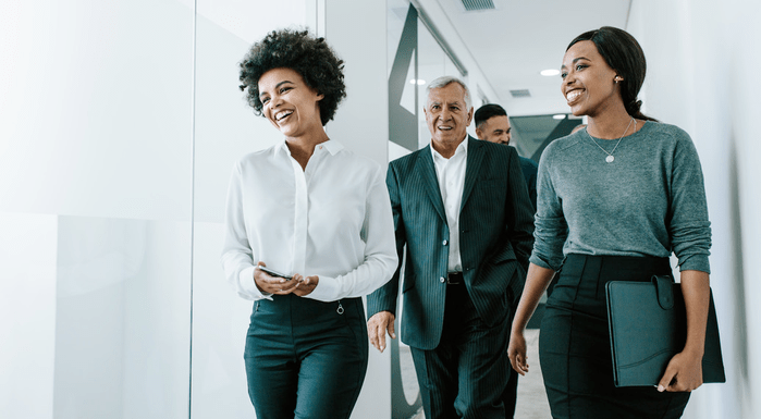 Diverse office workers